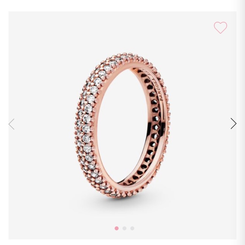 Pandora rose elegant pave.size 54